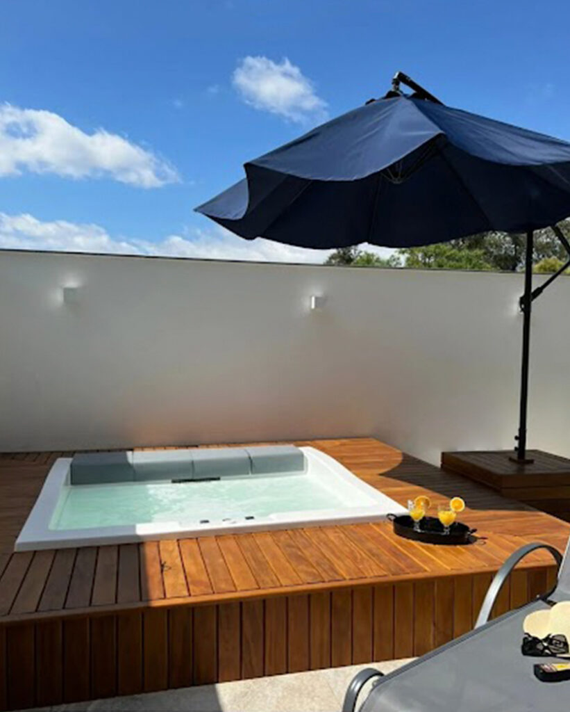 Deck em madeira de Garapeira